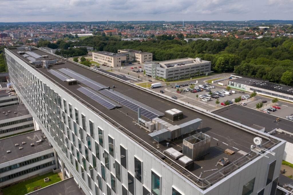 Kolding Sygehus med solceller fra Solplus A/S